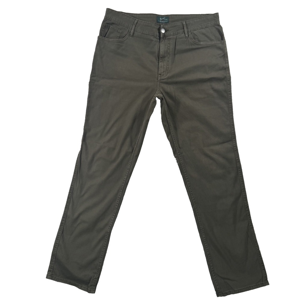 Woolrich Pants Mens Utility 34x32 Straight Fit Green Label Collection Stretch